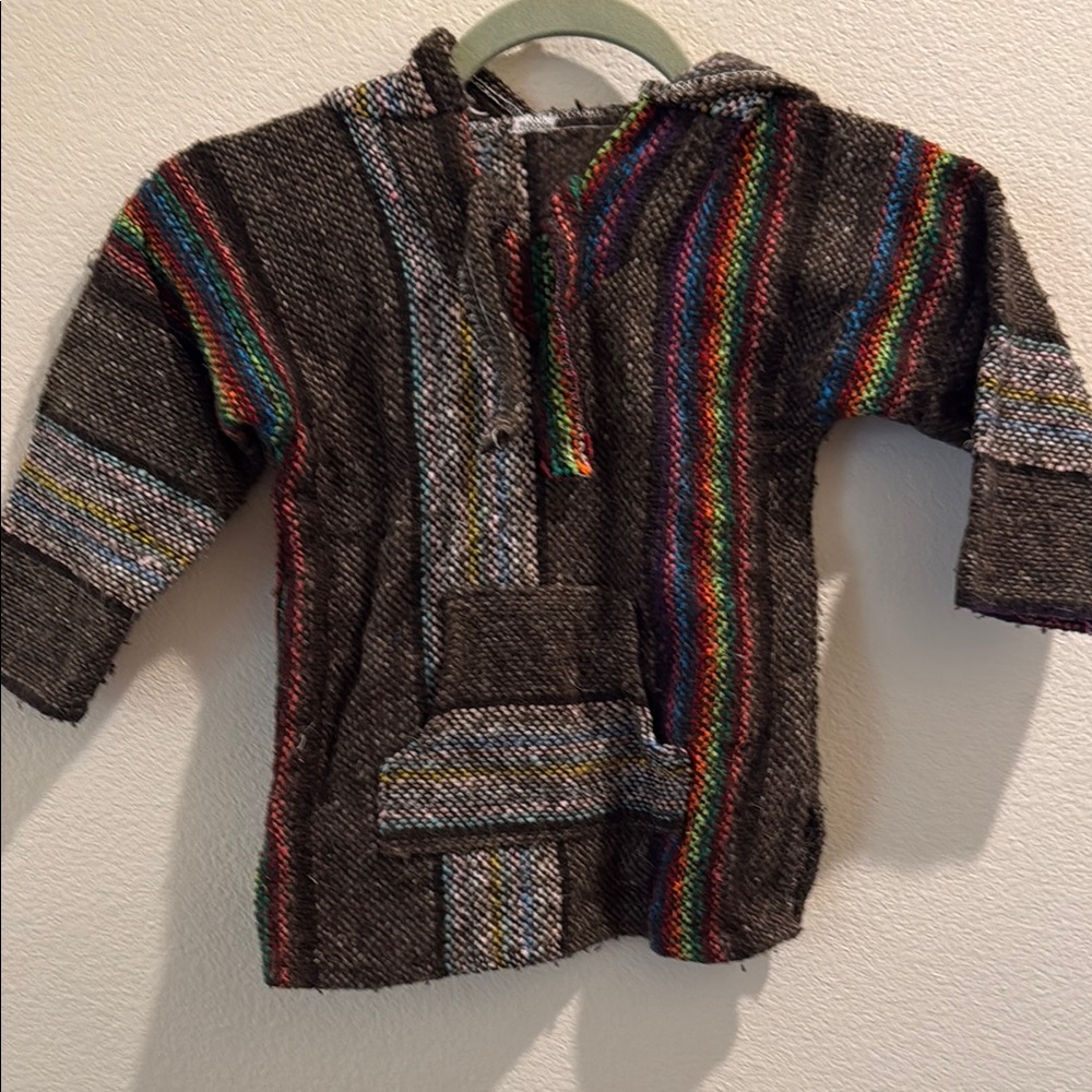 Multicolor Striped Kids Hoodie